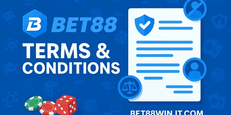 Điều khoản và điều kiện bet88 từ chối trách nhiệm với lỗi nhập liệu, liên kết ngoài và hành vi vi phạm từ người chơi