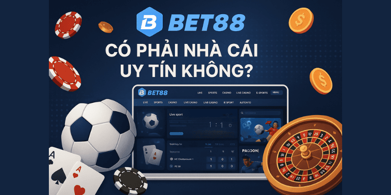 Bet88 uy tín nhờ pháp lý rõ ràng, bảo mật cao và hỗ trợ người chơi 24/7