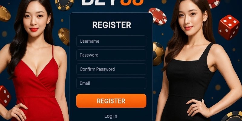 Đăng ký Bet88: vào trang, điền thông tin, xác minh, đăng nhập và nhận ưu đãi