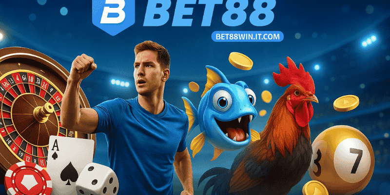 Dịch vụ Bet88 đa dạng: casino, thể thao, đá gà, bắn cá, xổ số – trả thưởng nhanh, minh bạch