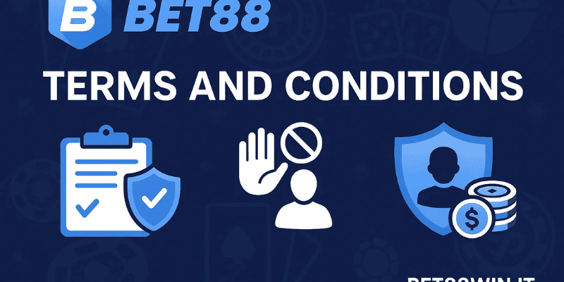 Điều khoản và điều kiện bet88 làm rõ quyền lợi, ngăn gian lận và bảo vệ người chơi trong mọi giao dịch
