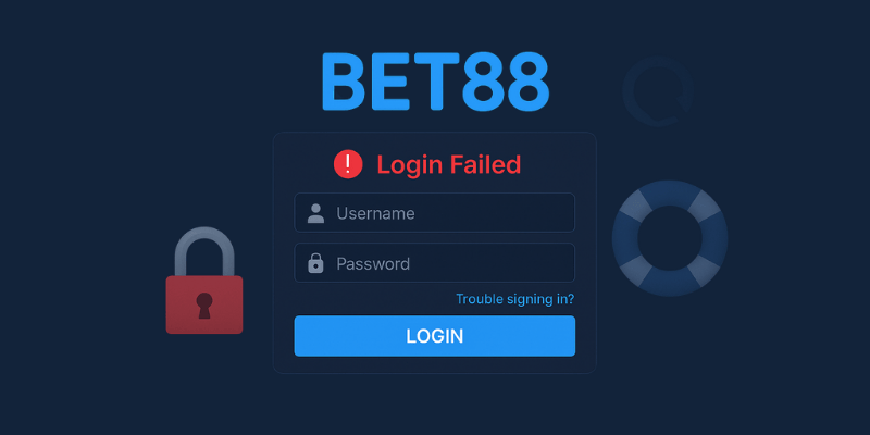 Lỗi đăng nhập Bet88 thường do sai mật khẩu, khóa tài khoản, web lỗi – xử lý bằng cách kiểm tra lại, xóa cache hoặc liên hệ hỗ trợ
